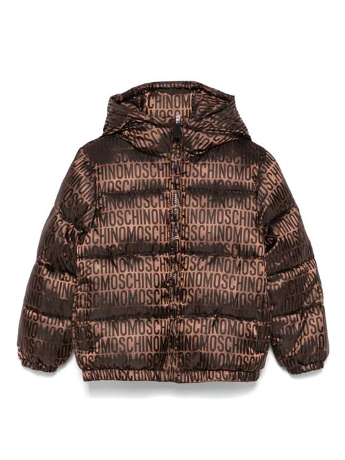 jacket girl brown MOSCHINO KIDS | HUS04RL3E00//86196